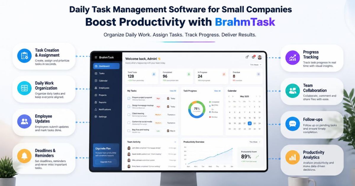 Daily Task Management Software for Small Companies Boost Productivity with BrahmTask