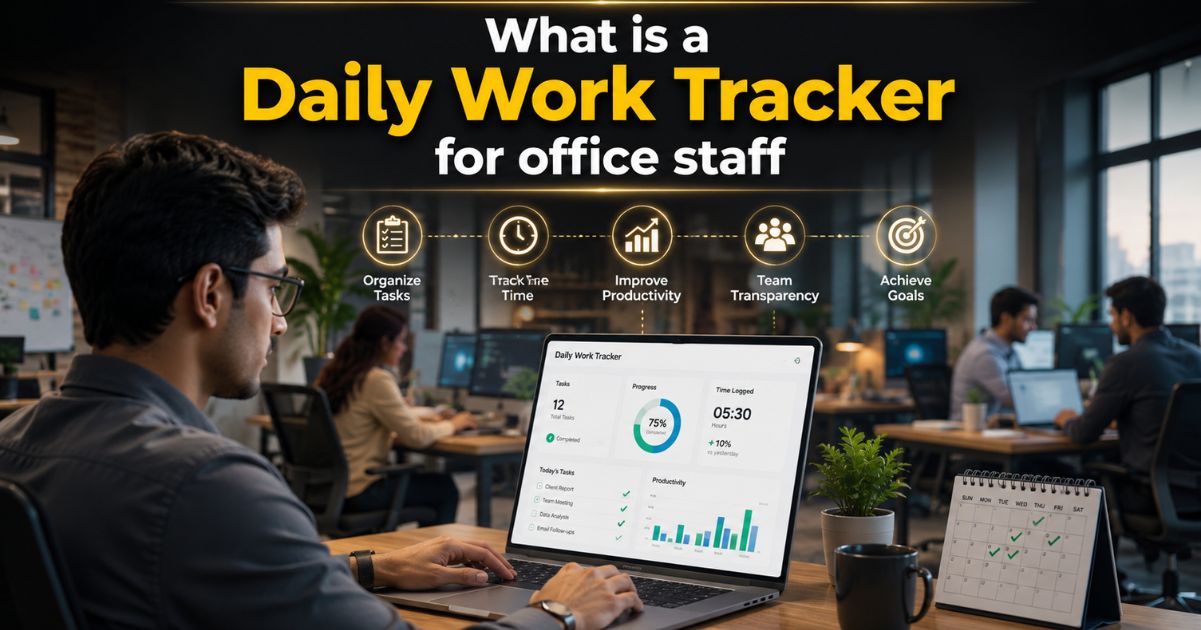 What is a Daily Work Tracker for office staff