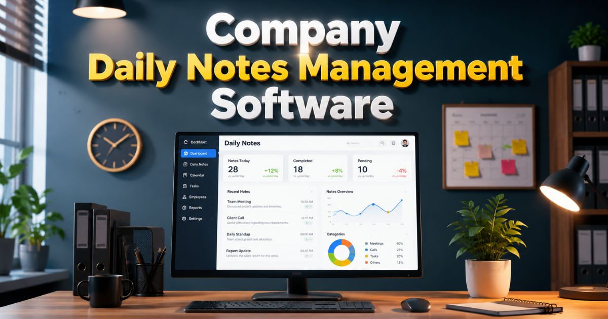 Company Daily Notes Management Software