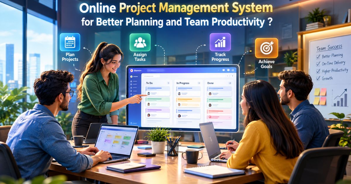 Online Project Management System for Better Planning and Team Productivity