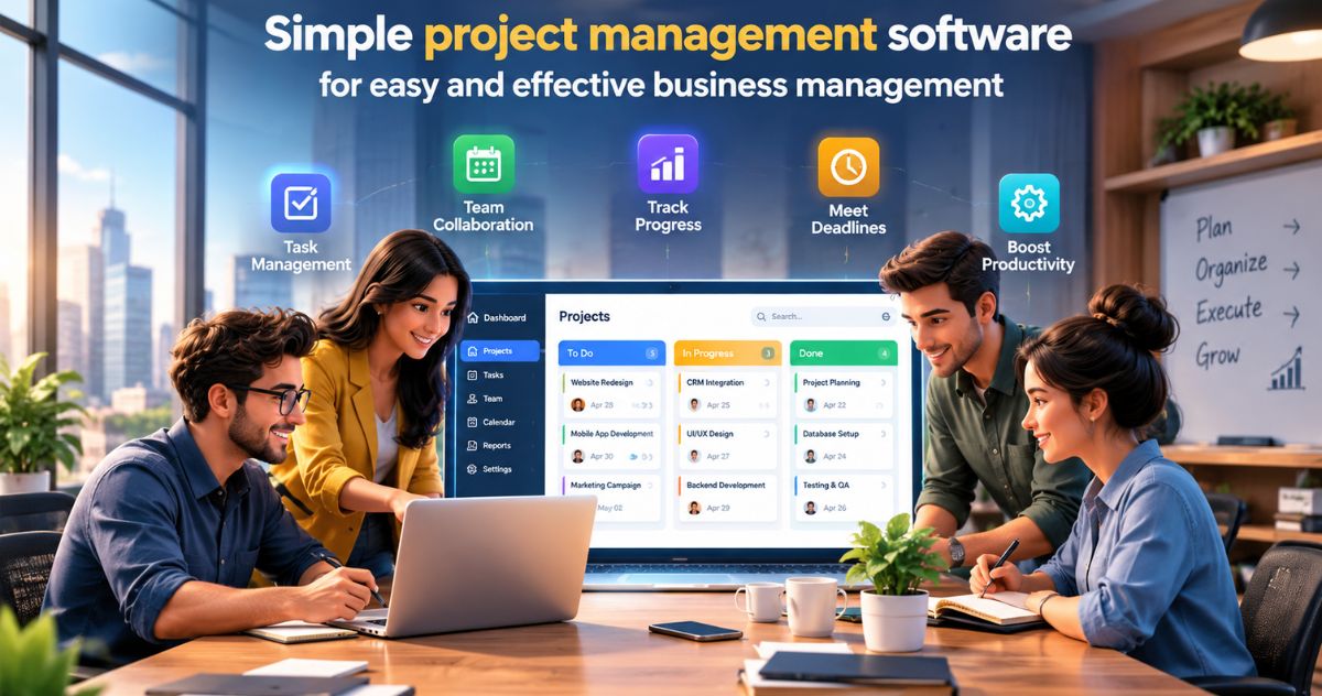 Simple project management software for easy and effective business management