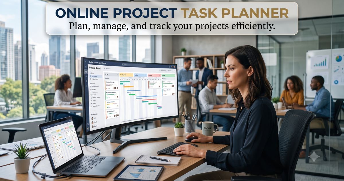 Online Project Task Planner Plan, manage, and track your projects efficiently.