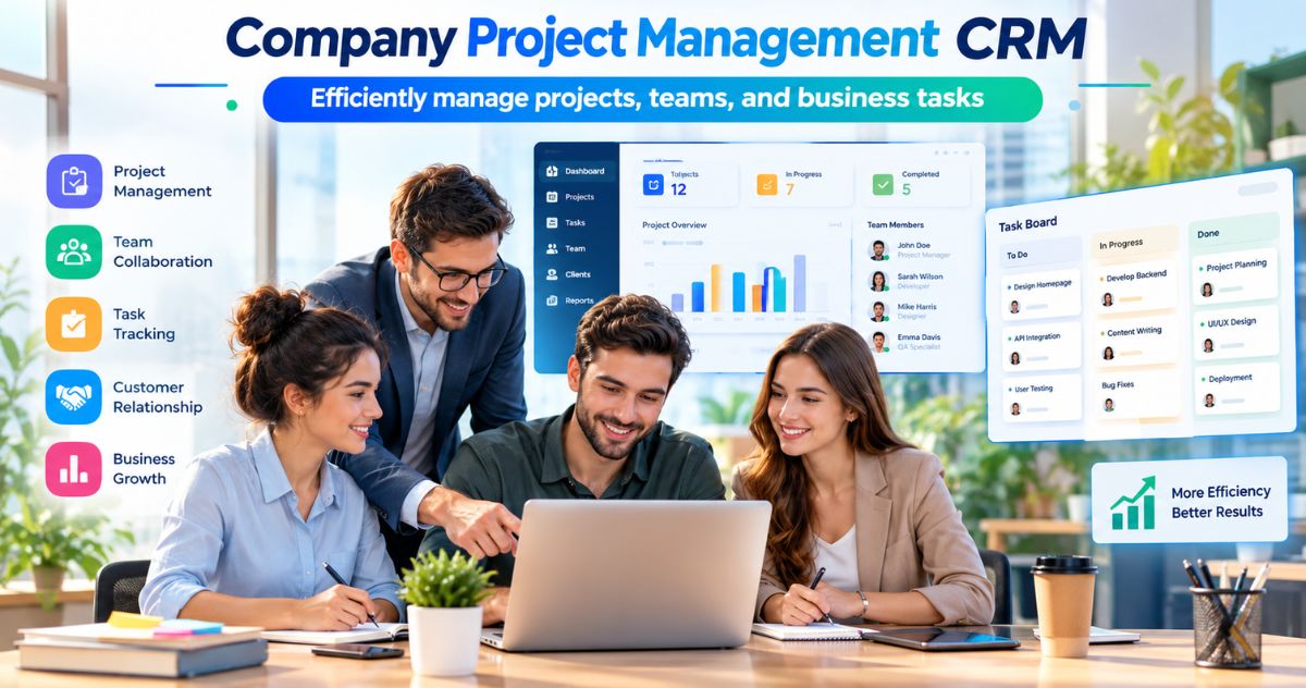 Company Project Management CRM Efficiently manage projects, teams, and business tasks
