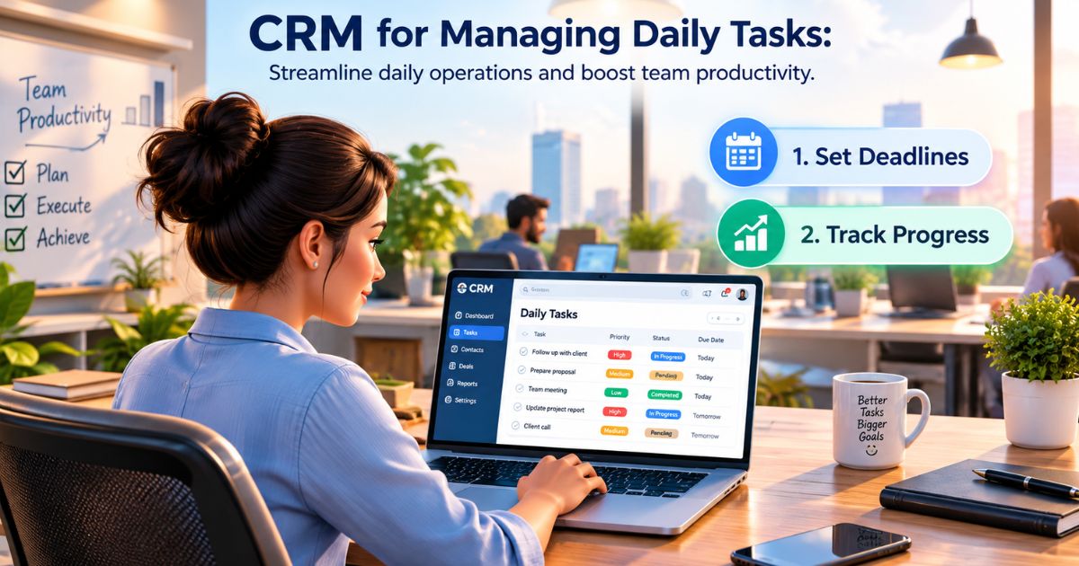 CRM for Managing Daily Tasks: Streamline daily operations and boost team productivity.